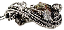 Load image into Gallery viewer, Bismuth Crystal Pendant Necklace with Herkimer Diamonds in Sterling Silver - Heather Jordan Jewelry