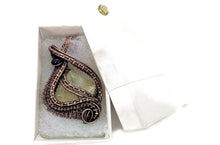 Load image into Gallery viewer, Citrine Wire-Wrapped Pendant in Bronze with Amethyst - Heather Jordan Jewelry
