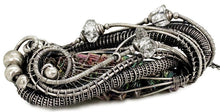 Load image into Gallery viewer, Multicolored Bismuth Crystal Pendant Necklace with Herkimer Diamonds in Sterling Silver