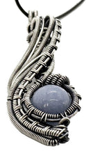 Load image into Gallery viewer, Custom Gemstone Wire-Wrapped Pendant in Sterling Silver; "Comet"