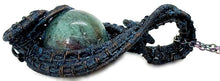 Load image into Gallery viewer, Steampunk Verdigris Hemo Jasper Necklace w Malachite/Azurite, Bronze Wire Wrap