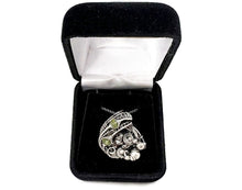 Load image into Gallery viewer, Sikhote-Alin Meteorite Pendant with Peridot, Wire-Wrapped in Sterling Silver - Heather Jordan Jewelry