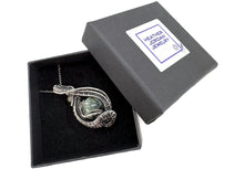 Load image into Gallery viewer, Custom Gemstone Steampunk Pendant, Wire-Wrapped in Sterling Silver