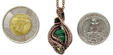 Load image into Gallery viewer, Custom Gemstone Steampunk Pendant, Wire-Wrapped in Bronze