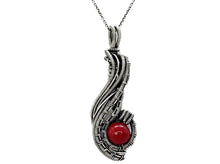 Load image into Gallery viewer, Custom Gemstone Wire-Wrapped Pendant in Sterling Silver; "Comet"