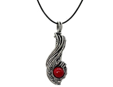 Load image into Gallery viewer, Custom Gemstone Wire-Wrapped Pendant in Sterling Silver; "Comet"
