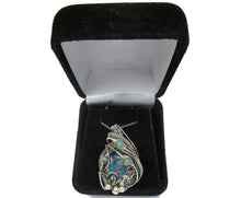 Load image into Gallery viewer, Ethiopian Blue Opal Mosaic Pendant with Blue Ethiopian Opals