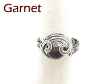 Load image into Gallery viewer, Adjustable Woven Sterling Silver Ring with Custom Gemstone; &quot;Coriolis&quot; - Heather Jordan Jewelry