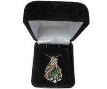 Load image into Gallery viewer, Colombian Emerald Crystal Pendant with Ethiopian Welo Opals