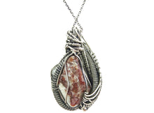 Load image into Gallery viewer, Mexican Crazy Lace Pendant with Rainbow Moonstone