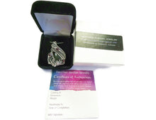 Load image into Gallery viewer, Nephrite Jade &amp; Rhodolite Garnet Pendant, Wire-Wrapped in Sterling Silver