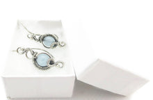 Load image into Gallery viewer, Sterling Silver &quot;Orbit&quot; Ear Pins with Customizable Gemstones (20 stone options)