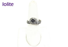 Load image into Gallery viewer, Adjustable Woven Sterling Silver Ring with Customizable Gemstone - Heather Jordan Jewelry