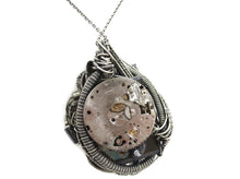 Load image into Gallery viewer, Nixie Tube Steampunk/Cyberpunk Fusion Pendant with Upcycled Watch &amp; Electronic Parts