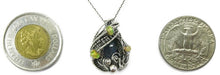 Load image into Gallery viewer, Blue Sapphire Wire-Wrapped Pendant with Ethiopian Welo Opals