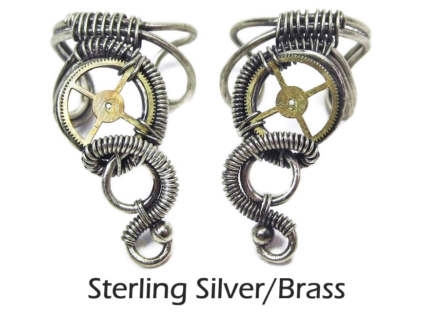 SHAPES STUDIO/Handcraft Cuff バングル Small, Standard Steampunk Ear Cuff | Heather Jordan Jewelry