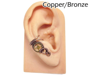 Small, Standard Steampunk Ear Cuff - Heather Jordan Jewelry