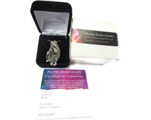Load image into Gallery viewer, Sunshine Titanium Quartz Crystal Pendant with Ethiopian Welo Opals
